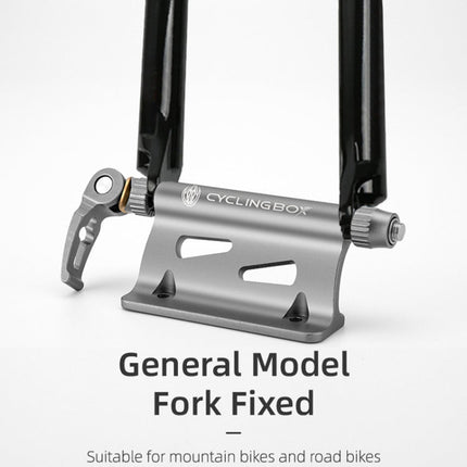 CYCLINGBOX BG-0171 Bike Aluminum Portable Quick-Removal Front Fork Fixed Frame Rear Hanging Frame Car Top Fixture Equipment