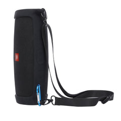 For JBL Charge 4 Bluetooth Speaker Portable Silicone Protective Cover with Shoulder Strap & Carabiner, Pink, Red, Blue, Black, Silver Gray, Orange, Mint Green, Navy Blue