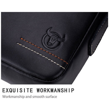 BUFF CAPTAIN 228 Men Leather Shoulder Bag First-Layer Cowhide Casual Mini Diagonal Bag