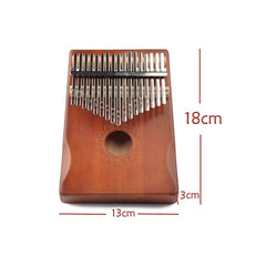 17-Tone Thumb Piano Kalimba Beginners Introduction Finger Piano