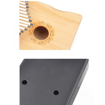 17-Tone Thumb Piano Kalimba Beginners Introduction Finger Piano, Brown, Brown Kit, Yellow, Yellow Kit, Wooden, Wooden Kit, Black, Black Kit