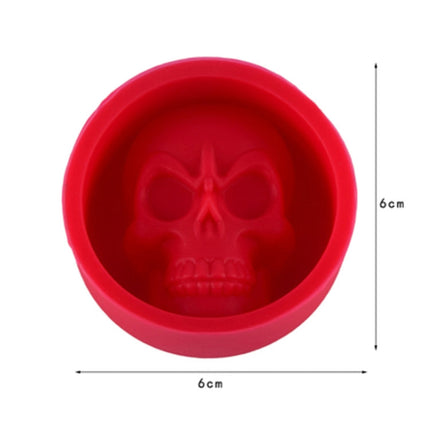 Kitchen Ice Box Food Grade Silicone Skull Ice Lattice Creative Whiskey Ice Ball Ice Mould