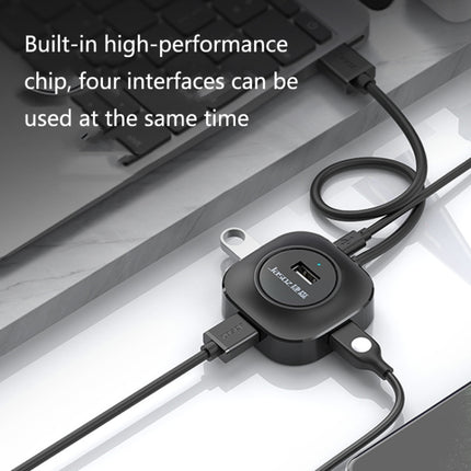 Jasoz High-Speed USB2.0 4-Ports HUB 1 to 4 Docking HUB, Black 0.3m, Black 0.5m, Black 1.2m, White 0.3m, White 0.5m, White 1.2m