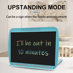 15inch Charging Tablet Doodle Message Double Writing Board LCD Children Drawing Board, Monochrome Lines (Blue), Monochrome Lines (Pink), Monochrome Lines (Black), Blue Colorful Lines (Blue), Colorful Lines (Pink), Colorful Lines (Black)