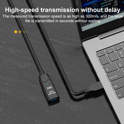 D.Y.TECH USB 3.0 Male To Female Extension Cable Double Shielded Chip Data Cable, Length:, 10m, 15m