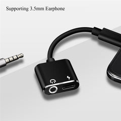 USB-C / Type-C to 3.5mm Aux + USB-C / Type C Earphone Adapter Charger Audio Cable for Mi 8 Lite A2 (L1130)