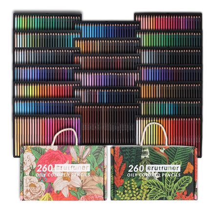 BRUTFUNER 520 Colors Color Lead Set Art Painting Oily Hand-Painted Color Lead, 520 Colors Hand-Painted