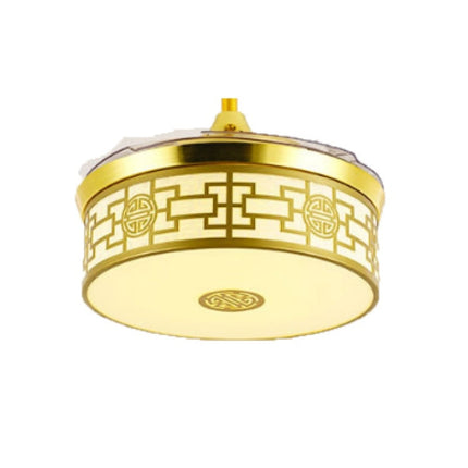 Invisible Crystal Fan LED Chandelier Home Living Room Bedroom Variable Frequency Ceiling Fan Light with Remote Control, 42 inch 115 Three Colors 36W, 42 inch 116 Three Colors 36W, 42 inch 114 Three Colors 36W, 42 inch 112 Three Colors 36W��������������...