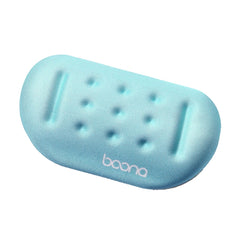 Baona Silicone Memory Cotton Wrist Pad Massage Hole Keyboard Mouse Pad, Style:, Mouse Pad (Blue), Mouse Pad (Gray), Mouse Pad (Black), Mouse Pad (Pink), Medium Keyboard Rest (Blue), Medium Keyboard Rest (Gray), Medium Keyboard Rest (Black)�������������...