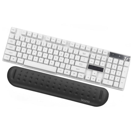 Baona Silicone Memory Cotton Wrist Pad Massage Hole Keyboard Mouse Pad, Style:, Mouse Pad (Blue), Mouse Pad (Gray), Mouse Pad (Black), Mouse Pad (Pink), Medium Keyboard Rest (Blue), Medium Keyboard Rest (Gray), Medium Keyboard Rest (Black)�������������...