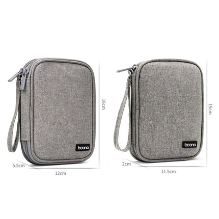 Baona BN-C003 Mobile Hard Disk Protection Cover Portable Storage Hard Disk Bag, Double-layer (Gray), Double-layer (Black), Single-layer (Gray), Single-layer (Black)