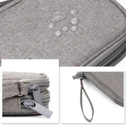 Baona BN-C003 Mobile Hard Disk Protection Cover Portable Storage Hard Disk Bag, Double-layer (Gray), Double-layer (Black), Single-layer (Gray), Single-layer (Black)