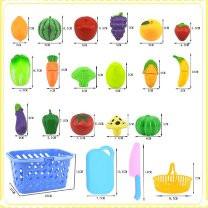 Pretend Play Plastic Food Toy Cutting Fruit Vegetable for Children, Random Color and Style, 23 PCS / Set, 18 PCS / Set, 15 PCS / Set, 12 PCS / Set, 8 PCS / Set