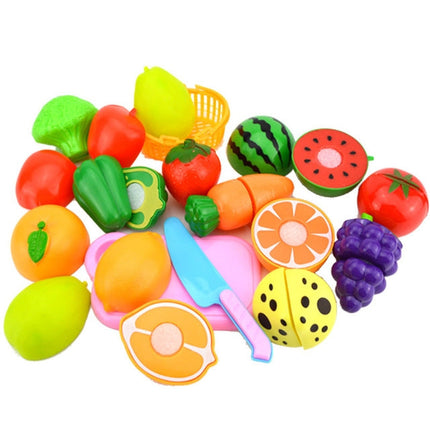 Pretend Play Plastic Food Toy Cutting Fruit Vegetable for Children, Random Color and Style, 23 PCS / Set, 18 PCS / Set, 15 PCS / Set, 12 PCS / Set, 8 PCS / Set