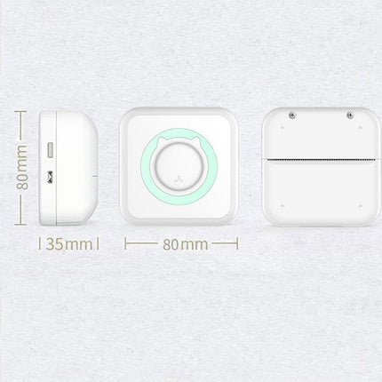 Convenient Pocket Mini Printer Student Wrong Question Thermal Bluetooth Mobile Phone Photo Data Note Printer, Blue, Pink