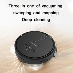 GEERLEPOL Smart Home Automatic Refilling Sweeping Robot, High Configuration Support Mobile Phone APP, White, Black