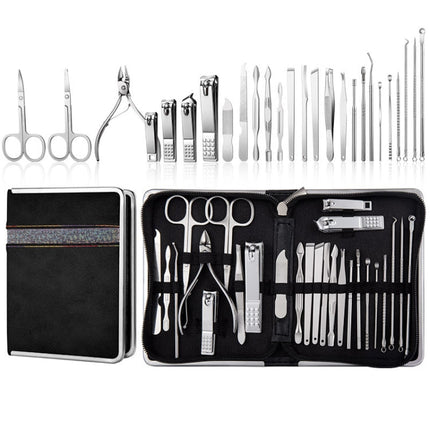 9 In 1 Nail Clipper Set Manicure Set Stainless Steel Nail Clipper Manicure Tool, 9 In 1, 18 In 1 Yellow, 26 In 1  Pink, 26 In 1 Black