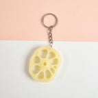 5 PCS Keychain Lotus Root