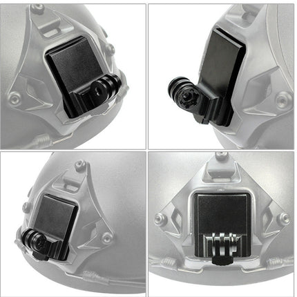 Helmet Base Adapter Fixed Mount Hunting CS NVG Bracket for GoPro HERO9 Black /HERO8 Black /7 /6 /5 /5 Session /4 Session /4 /3+ /3 /2 /1, DJI Osmo Action, Xiaoyi And Other Action Cameras, Upgraded Version, Classic Version