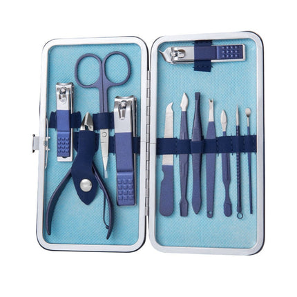 Stainless Steel Nail Clipper Set Nail Art Set Manicure Tools, 2 Sets 7 In 1, 2 Sets 10 In 1, 12 In 1, 18 In 1