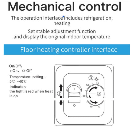 RTC70  Room Floor Heating Thermostat Mechanical Temperature Controller