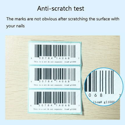 Sc5030 Double-Row Three-Proof Thermal Paper Waterproof Barcode Sticker, 50 x 40 mm (2000 Pieces), 50 x 35 mm (2000 Pieces), 50 x 30 mm (2000 Pieces), 50 x 25 mm (2500 Pieces), 50 x 20  mm (5000 Pieces), 40 x 80  mm (1000 Pieces), 40 x 70 mm (2000 Piece...
