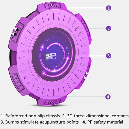 KINGZE Home Waist Twist Board Fitness Equipment Sports Abdomen Revolving Twisting Machine, Purple, Fresh Green, Purple + Pull Rope, Fresh Green + Pull Rope