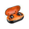 TWS-22 Bluetooth 5.0 In-Ear Sports Waterproof Noise Cancelling Touch Control Mini Headphones, Black, White, Orange, Pink