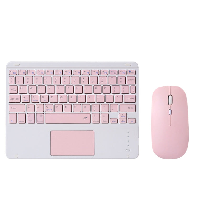 871 9.7 Inch Portable Wireless Bluetooth Keyboard With Touch Screen IPad + Mouse Set for iPad, Pink + Mouse, Mint Green + Mouse, Green + Mouse, Yellow + Mouse, White + Mouse, Black + Mouse