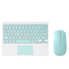 871 9.7 Inch Portable Wireless Bluetooth Keyboard With Touch Screen IPad + Mouse Set for iPad, Pink + Mouse, Mint Green + Mouse, Green + Mouse, Yellow + Mouse, White + Mouse, Black + Mouse