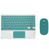 871 9.7 Inch Portable Wireless Bluetooth Keyboard With Touch Screen IPad + Mouse Set for iPad, Pink + Mouse, Mint Green + Mouse, Green + Mouse, Yellow + Mouse, White + Mouse, Black + Mouse