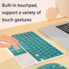 871 9.7 Inch Portable Wireless Bluetooth Keyboard With Touch Screen IPad + Mouse Set for iPad, Pink + Mouse, Mint Green + Mouse, Green + Mouse, Yellow + Mouse, White + Mouse, Black + Mouse