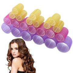 12 PCS/Set Self-Adhesive Curling Iron Hair Core Fluffy Hairdressing Tool，Random Colour Delivery, 63x44mm, 63x32mm, 63x40mm, 63x24mm, 63x36mm, 63x48mm, 63x28mm