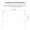 Multi-Function Tablet Bracket Router Desktop Wall Storage Bracket For Mac Mini, Tablet Bracket (Transparent)