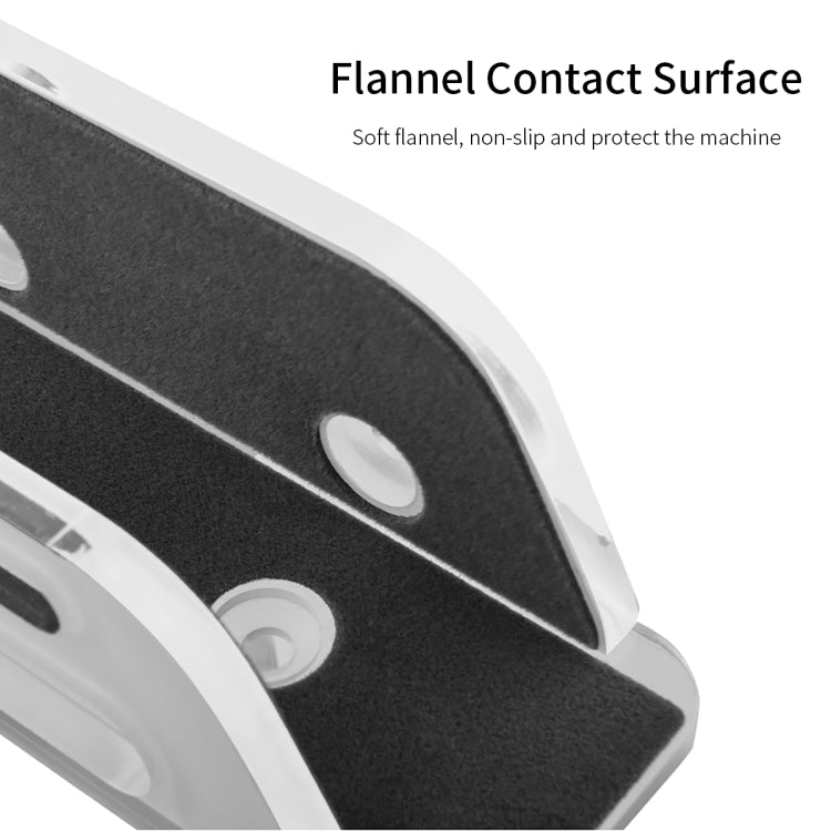 Multi-Function Tablet Bracket Router Desktop Wall Storage Bracket For Mac Mini, Tablet Bracket (Transparent)