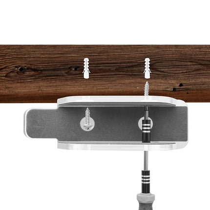 Multi-Function Tablet Bracket Router Desktop Wall Storage Bracket For Mac Mini, Tablet Bracket (Transparent)