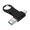 USB 3.0 + 8 Pin + USB-C / Type-C 3 in 1 Mobile Computer Metal U-Disk, 8GB, 16GB, 32GB, 64GB