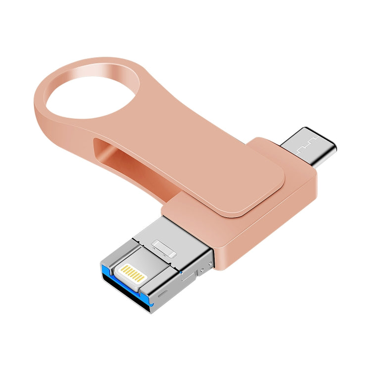 USB 3.0 + 8 Pin + USB-C / Type-C 3 in 1 Mobile Computer Metal U-Disk, 8GB, 16GB, 32GB, 64GB