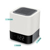 MUSKY Wireless Bluetooth Speaker Bedside Alarm Clock Touch Sensor Night Lamp Mini Speaker, Colorful Light, White Light