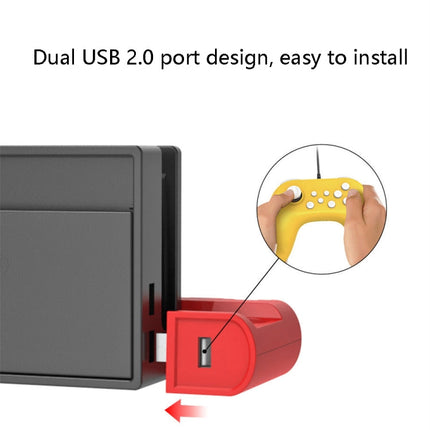 DOBE TNS-0122 4 In 1 Gamepad Charging Dock For Switch OLED