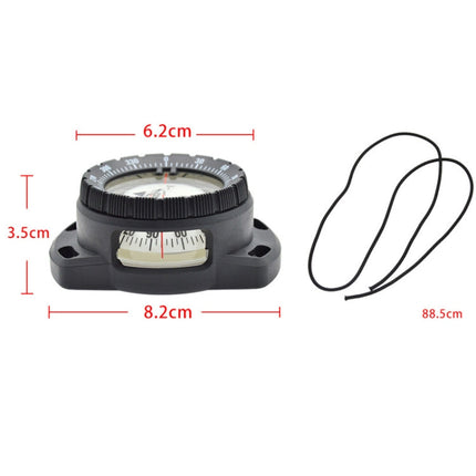 KEEP DIVING CP-992 Strong Magnetic Elastic Rope Luminous Diving Compass, Diving Compass(Grey), Diving Compass(Blue), Diving Compass(Black)