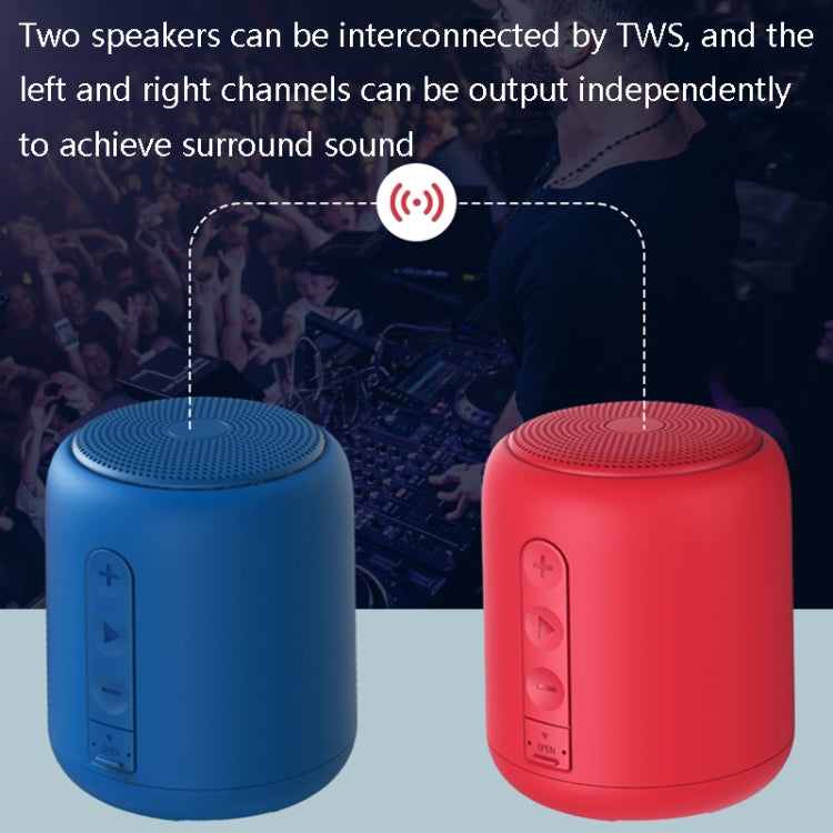 F9 TWS Mini Portable Bluetooth Speaker Support TF Card, No FM-Black, No FM-Blue, No FM-Red