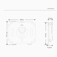 Boneruy L04mini 360 Degree Rotating Aluminum Alloy Tablet Laptop Holder, L04mini