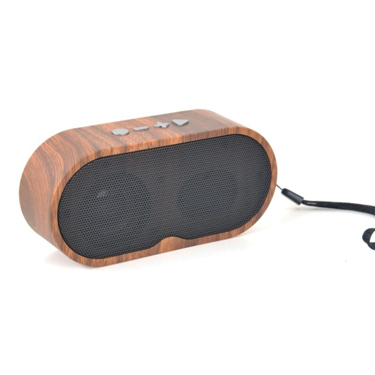 F3 Retro Wood-Grain Mini Bluetooth Speaker Support TF Card, Dark Grain, Shallow Grain