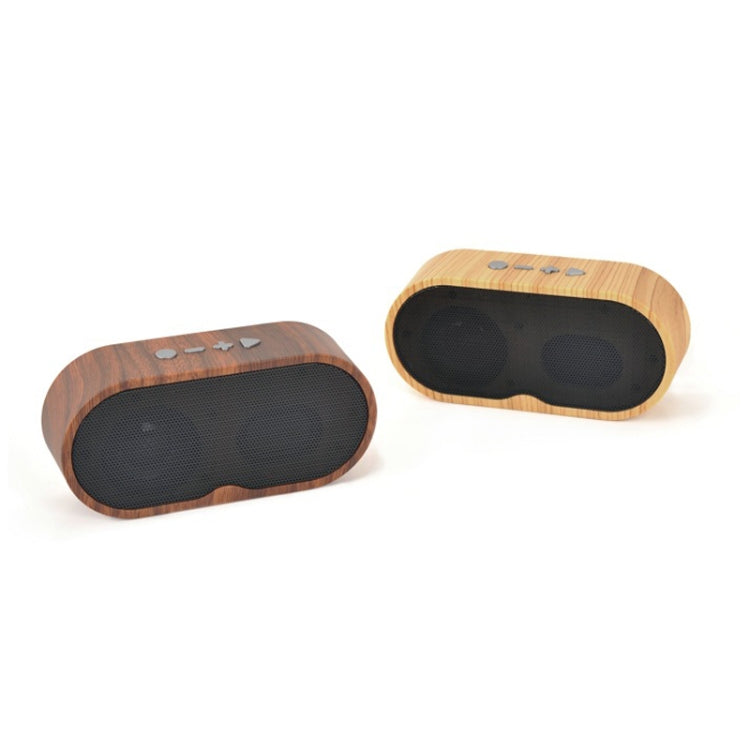 F3 Retro Wood-Grain Mini Bluetooth Speaker Support TF Card, Dark Grain, Shallow Grain