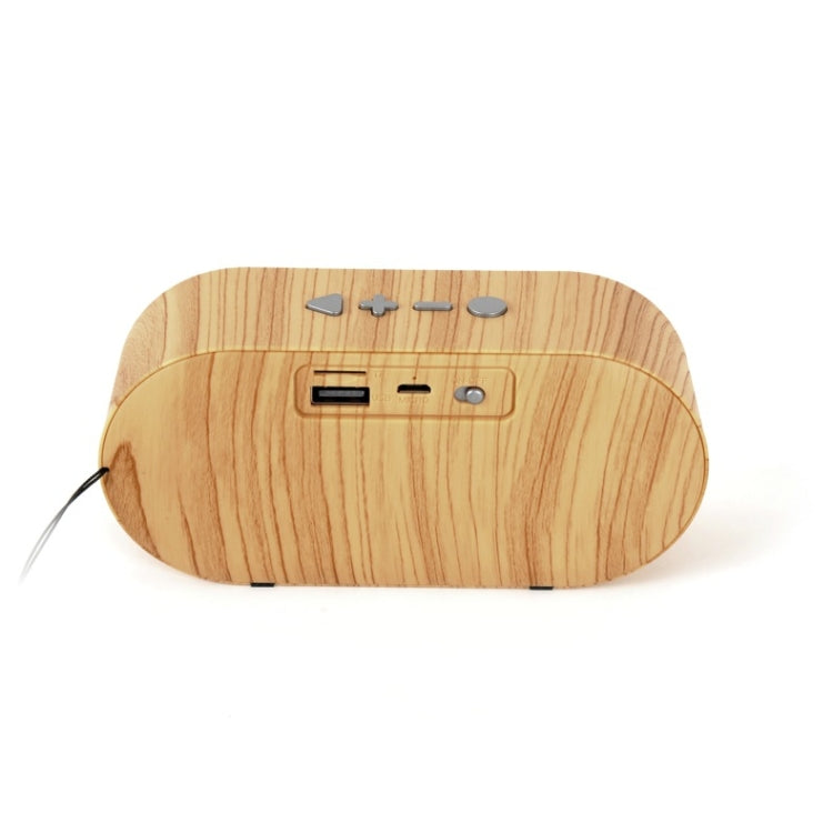 F3 Retro Wood-Grain Mini Bluetooth Speaker Support TF Card, Dark Grain, Shallow Grain