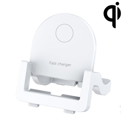 KH-18 15W Vertical Wireless Fast Charger with Phone Holder, Black, White