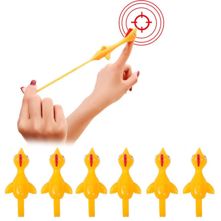 10 PCS Stretching Finger Ejection Turkey Sticky Tricky Toy, 10 PCS Turkey