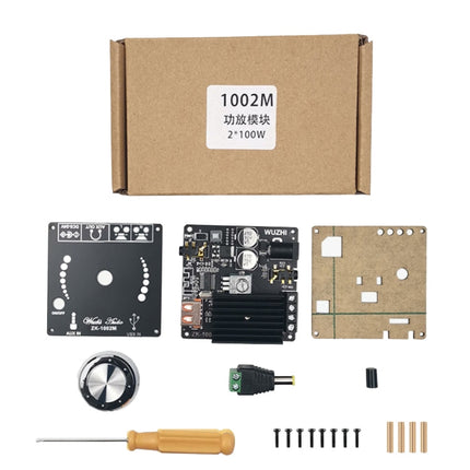 ZK-1002M Mini Stereo Bluetooth Audio Receiver D Class Digital Power Plate Module, ZK-1002M