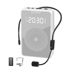 ZXL-H3 Portable Teaching Microphone Amplifier with Time Display, Spec:, H3 Wired (Black), H3 Wired (White), H3 Wired (Rose Gold ), H3 Wireless (Black), H3 Wireless (White), H3 Wireless (Rose Gold)